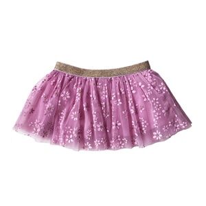 Baby Starters Pink & Gold Glitter Floral Tutu